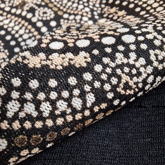 Fit & Flare Lined Netting Dress Size M Wrap Top Sleeveless Smocked Elastic Waist - Picture 11 of 15